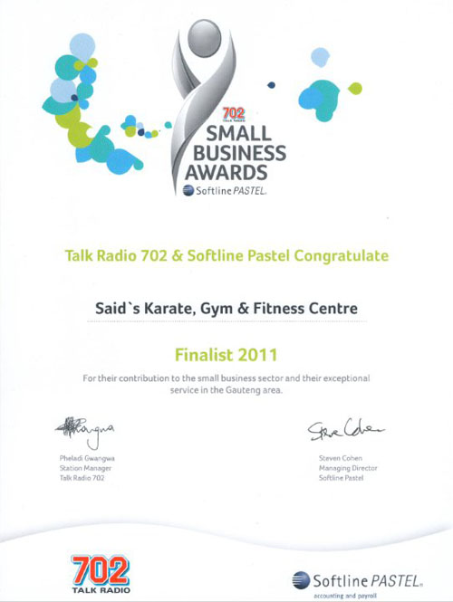 small business award - certificate 1
